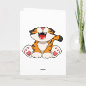Brüllender Tiger Karte (Rückseite)