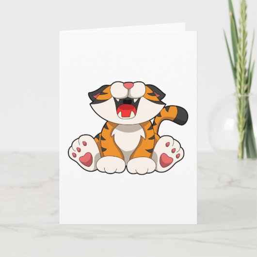 Brüllender Tiger Karte (Vorderseite)