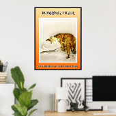 Brüllender Tiger Poster (Heimbüro)