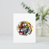 Brüllender Tiger Postkarte (Stehend Vorderseite)
