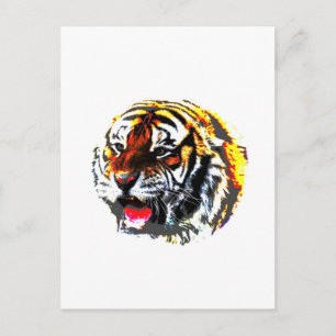 Brüllender Tiger Postkarte