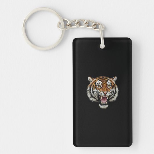 Brüllender Tiger Schlüsselanhänger (Vorderseite)