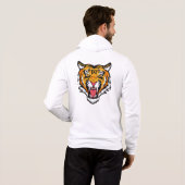 Brüllender Tigerkopf-25818 Hoodie (Schwarz voll)