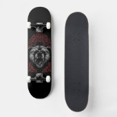 Brüllender Wikingerbär Skateboard (Vorderseite)