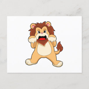 BrüllenderLöwe.PNG Postkarte