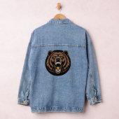 Brüllendes Bärenkraft-Emblem Jeansjacke (Hangar)