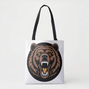 Brüllendes Bärenkraft-Emblem Tasche