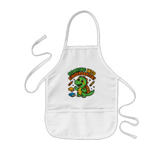 Brüllendes Kindergarten-Dinosaurier-T-Shirt Kinderschürze