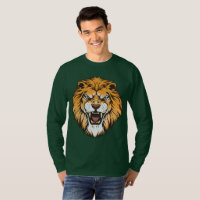 Brüllendes Löwe Grafik Langarmshirt