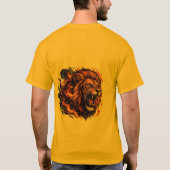 Brüllendes Löwe T-Shirt – Wilde Kraft Graphi (Rückseite)
