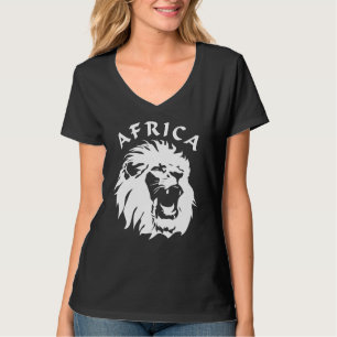 Brüllendes Löwengesicht Afrika T-Shirt