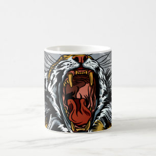 Brüllendes Tiger-Jahr-Design Kaffeetasse