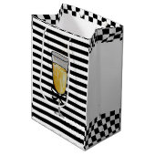 Brüllendes Zwanzigerjahre Party oder Wedding Mittlere Geschenktüte (Vorderseite Schrägansicht)