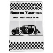 Brüllendes Zwanzigerjahre Party oder Wedding Mittlere Geschenktüte (Rückseite)