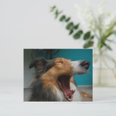 Brüllenhund Postkarte (Stehend Vorderseite)