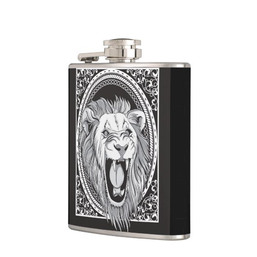 BRÜLLENlöwe Flachmann (Links)