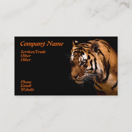 Brüllentiger-Visitenkarte Visitenkarte (Vorderseite)