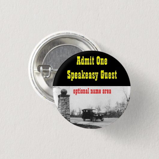 Brüllenzwanziger jahre button (Vorne & Hinten)
