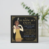 Brüllenzwanziger jahre einladung (Stehend Vorderseite)