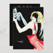 Brüllenzwanziger jahre einladung (Vorne/Hinten)