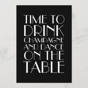 Brüllenzwanziger jahre Geburtstags-Einladung Einladung