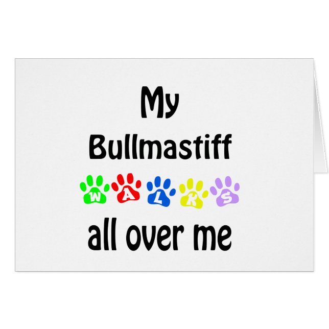 Brullmastiff Walks Design (Vorderseite (Horizontal))