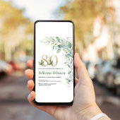 Brunch 80. einladung