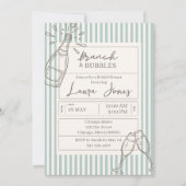 Brunch and Bubbles  Einladung (Vorderseite)