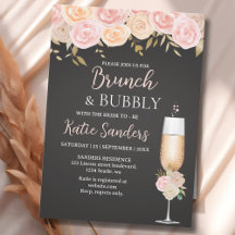 Brunch and Bubbly Bridal Shower Elegant Flowers