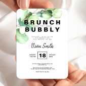 Brunch and Bubbly Bridal Shower Green Eucalyptus Magnet