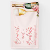 Brunch and Bubbly Mimosa Champagne Birthday Brunch Banner (Vertikal)
