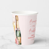 Brunch and Bubbly Mimosa Champagne Birthday Brunch Pappbecher (Rechts)