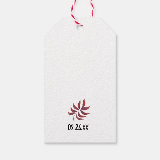 Brunch and bubbly mimosa champagne Vielen Dank Geschenkanhänger (Rückseite)