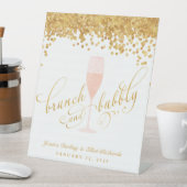 Brunch & Bachelorette Verlobung Brunch Sockelschild (In Situ)