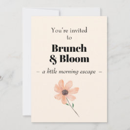 Brunch & Bloom Invitation Einladung