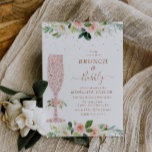 Brunch-Brautparty mit blühenden Bläschen Einladung<br><div class="desc">Ein blütendes Hochzeitsdesign mit weißen bemalten Blume für einen Brautbrunch. Ein perfektes Design für Ihre Sommerhochzeit. Sie können den Text und die Farbe Details auf dieser Hochzeitsladen Vorlage personalisieren.</div>