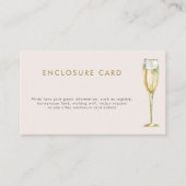 Brunch-Brautparty mit Sekt Begleitkarte (Vorderseite)