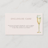 Brunch-Brautparty mit Sekt Begleitkarte (Vorderseite)