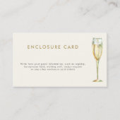 Brunch-Brautparty mit Sekt Begleitkarte (Vorderseite)