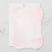 Brunch & Bubbly Airline Rose Rosa Brautparty Einladung (Rückseite)