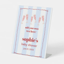 Brunch & Bubbly Baby Shower Custom Signs Sockelschild
