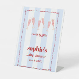 Brunch & Bubbly Babyduschkarten & Geschenksignatur Sockelschild