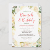 Brunch & Bubbly Boho Bridal Dusche Einladung (Vorderseite)