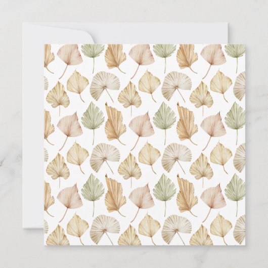 Brunch Bubbly Boho Verlasse Brautparty Einladung (Rückseite)