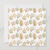 Brunch Bubbly Boho Verlasse Brautparty Einladung (Rückseite)