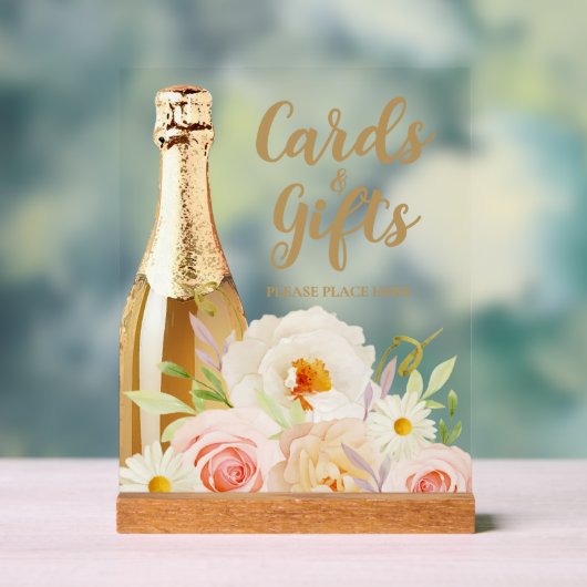 Brunch & Bubbly Brautparty Cards & Geschenke Acrylschild (Neutral)