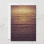 Brunch & Bubbly Brautparty Champagner Glass Wood Einladung (Rückseite)