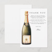 Brunch & Bubbly Brautparty Danke Karte (Vorne/Hinten)