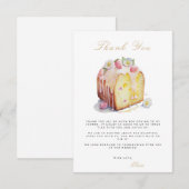 Brunch & Bubbly Brautparty Danke Karte (Vorne/Hinten)