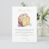Brunch & Bubbly Brautparty Danke Karte (Stehend Vorderseite)